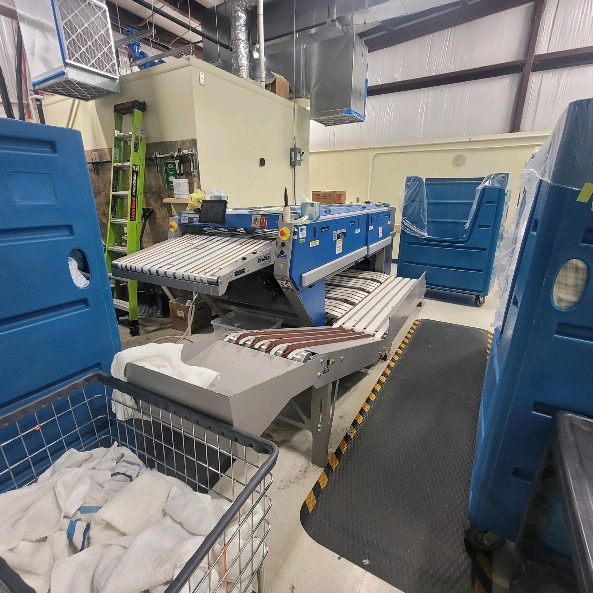 Commercial equipment used for sheet laundry processing