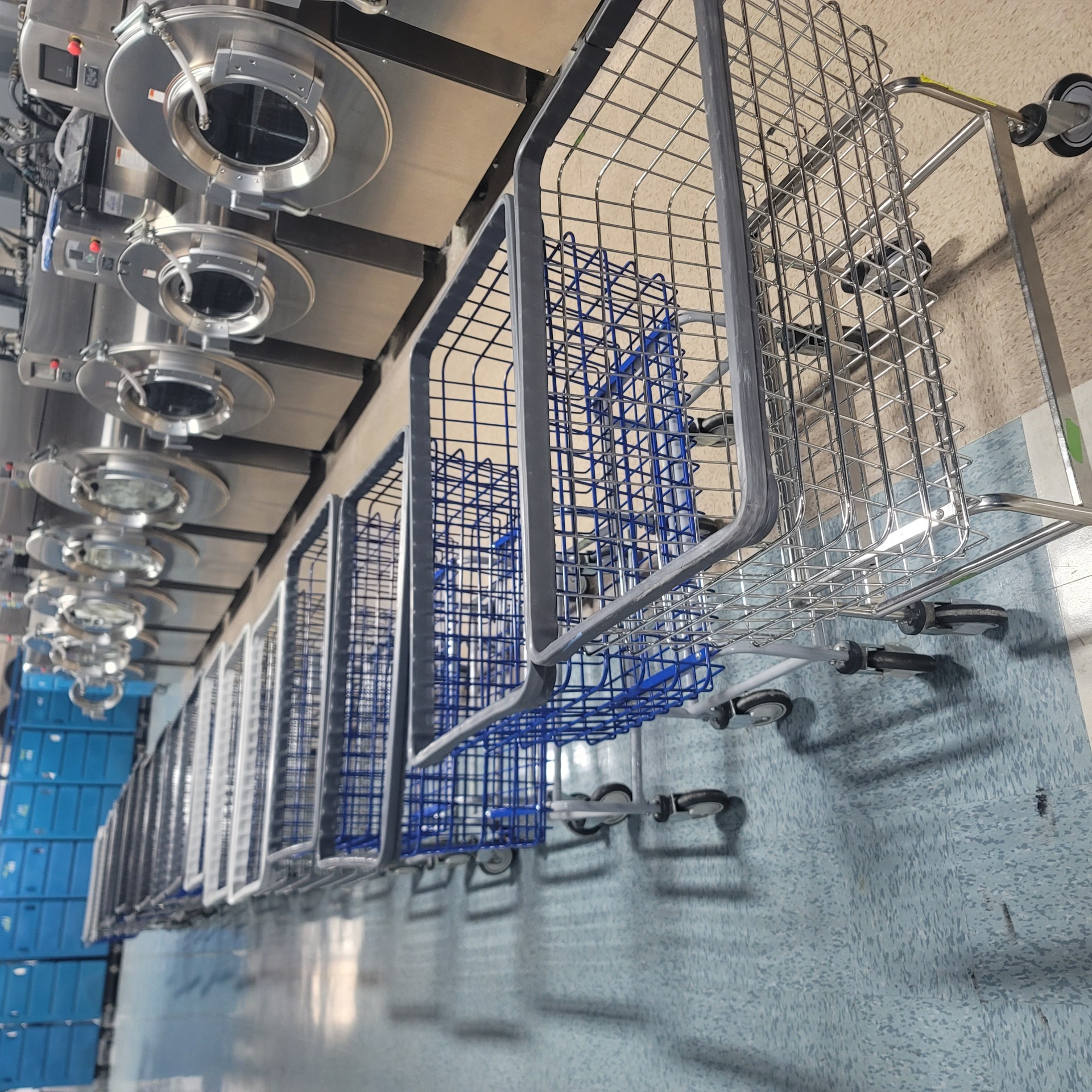 Commercial sheets sorted before laundry processing