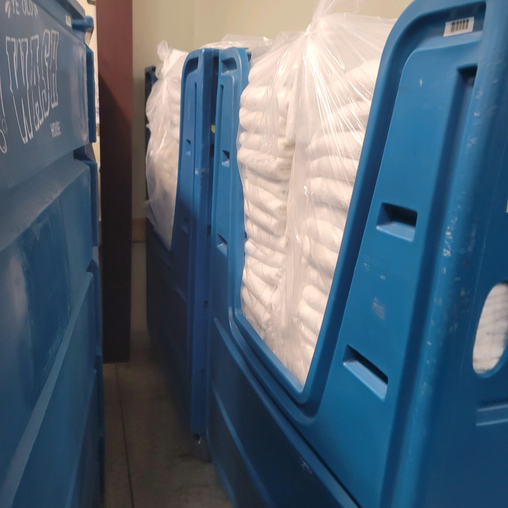 Commercial laundry processing at Hollister Laundry